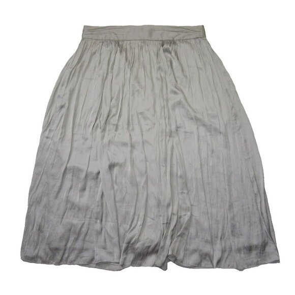 NWT J.Crew Point Sur Crinkled Maxi in Oyster Gray Long Skirt 18 $128